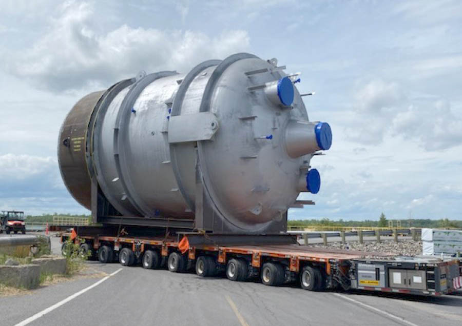 Desgagnés Logistik Valport a chargé un réacteur de 247 MT à bord du BBC Kherson en direction de Corpus Christi au Texas. 